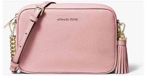 bandolera ginny michael kors|Ginny Medium Pebbled Leather Crossbody Bag .